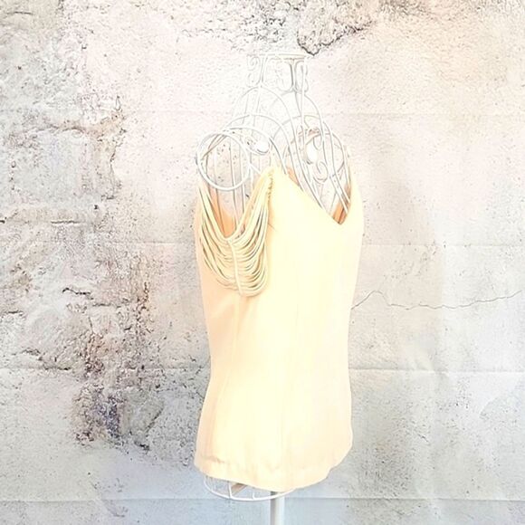 Naked Zebra Elegant Peach Cream Women's Top Size S - Picture 4 of 11